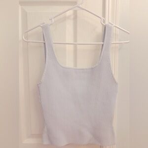 Babaton Aritzia Sculpt Knit Square Neck Tank Top - Small